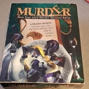 Murder à la Carte Board Game - Black and Blue Edition